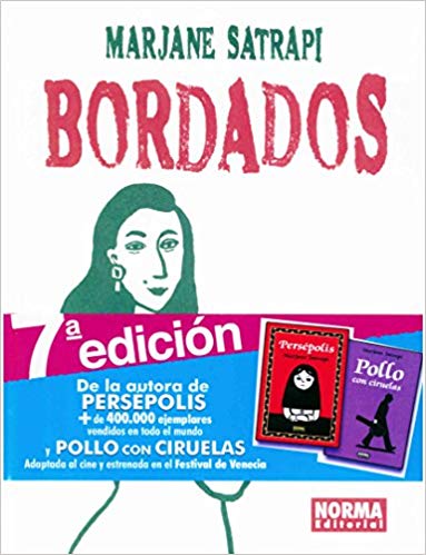 Libro Bordados Marjane Satrapi, escritora de Persépolis