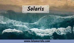Cartel del artículo sobre el libro Solaris