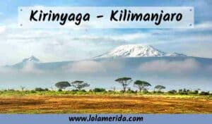 Cartel de la reseña del libro Kirinyaga y Kilimanjaro de Mike Resnick